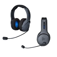 PDP PS4 LVL50 Wireless Stereo Gaming Headset, Grey, 051-049-NA-LIC