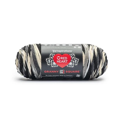 Red Heart All In One Granny Square Yarn (250g/8.8oz), No color switchin’. Just keep on stitchin’