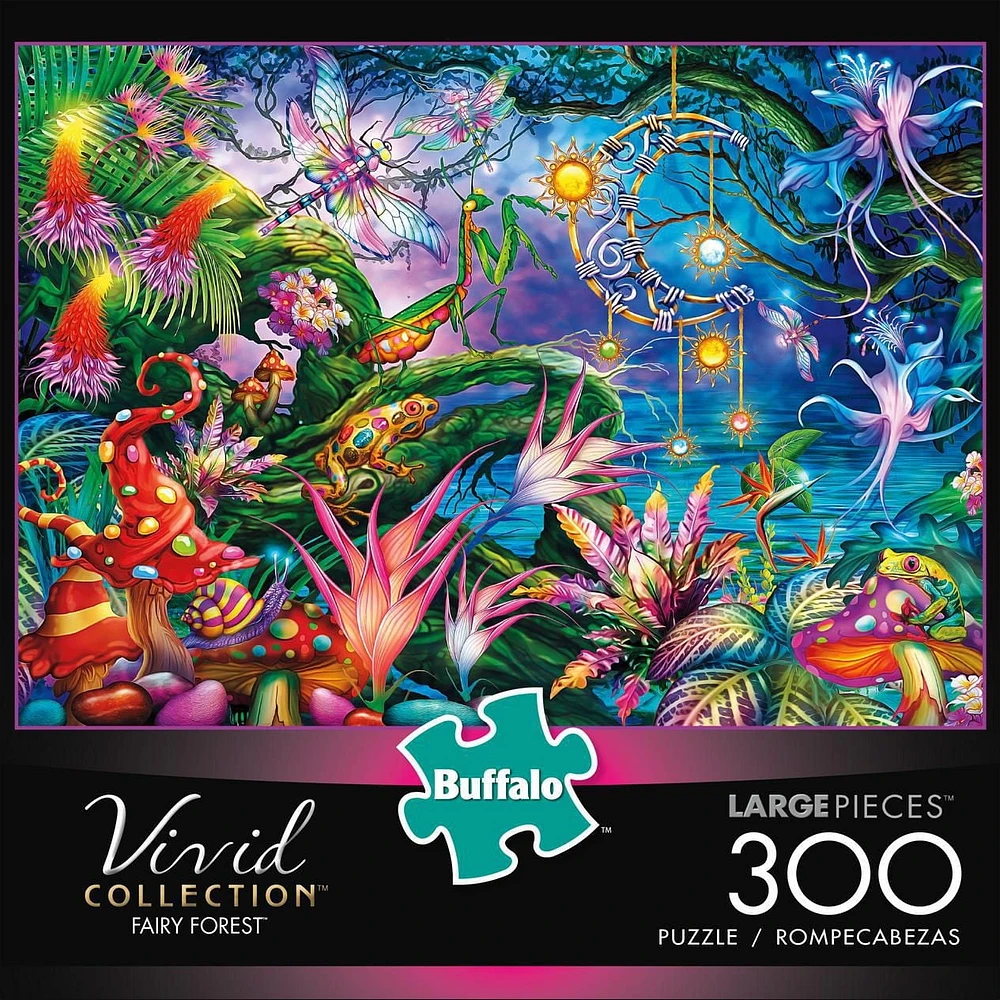 Buffalo Games Vivid Collection Fairy Forest 300 Piece Jigsaw Puzzle