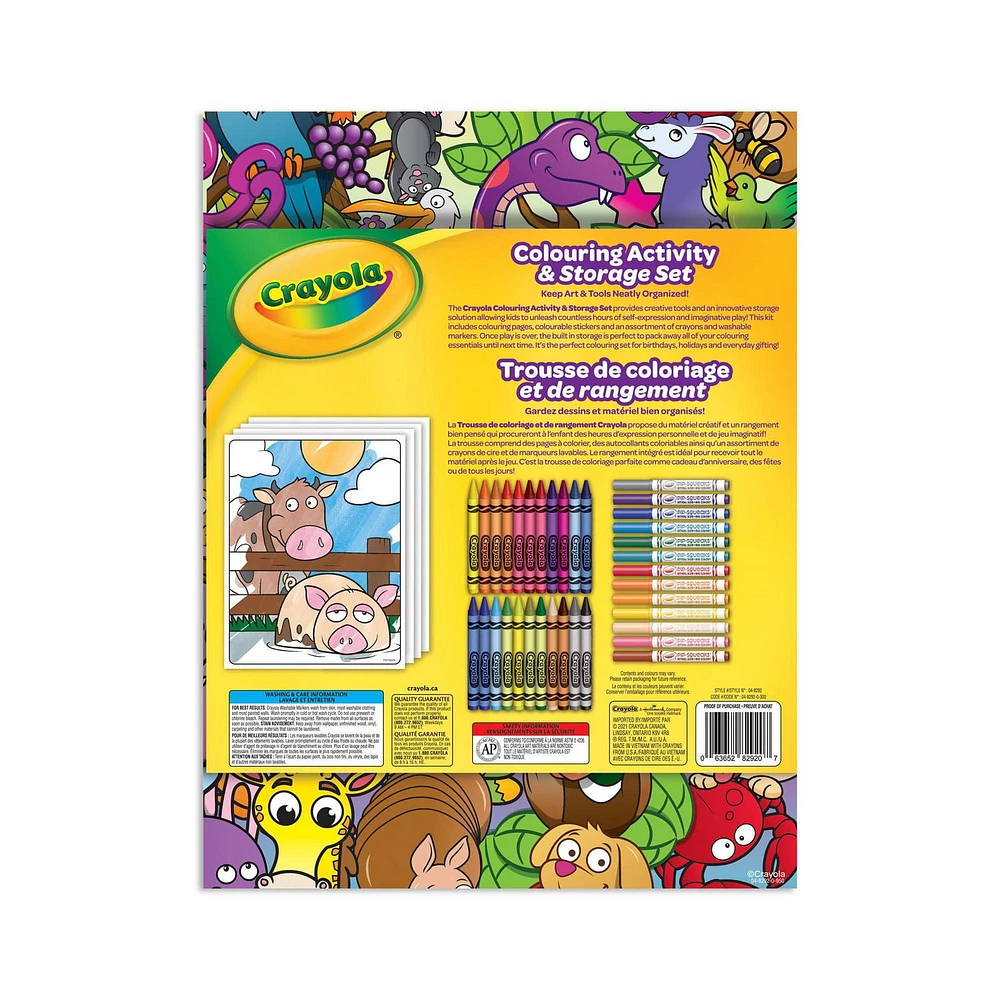 Crayola Colouring Activity & Storage Set, Creative tools