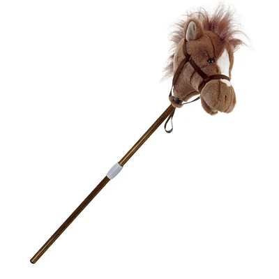 Mary Meyer - Kids - Easy Ride 'Um Brown Horse - Hobby Horse - Collapsible Stick Horse with Sounds - Two Pieces