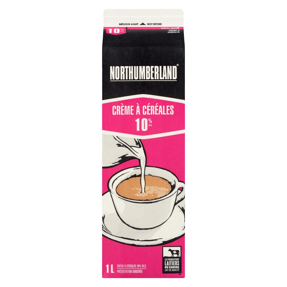 Northumberland 10% Cereal Cream, 1 L