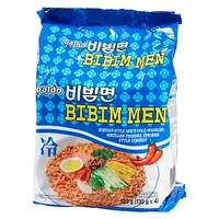 Paldo Bibim men (spicy cold noodles), 130g x 4