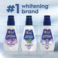 Rince-bouche blanchissant Crest3DWhite Fraîcheur, prévient les taches de surface, tue des millions de germes responsables de la mauvaise haleine, sans alcool, saveur Menthe arctique, 946mL (32ozliq.) 946ML