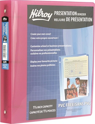 Reliure à 3 anneaux de 1,5 po de présentation Hilroy