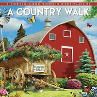 Hopper Studios A Country Walk 2024 12x24 Inch Square Wall Calendar, 9781773727929