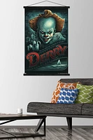 IT - Pennywise Derry Wall Poster, 14.725" x 22.375" Framed