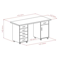 Ensemble de bureau modulaire Winsome Kenner 3pc