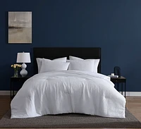 Hometrends 3 Piece Waffle Comforter Set, Available in Double/Queen,King