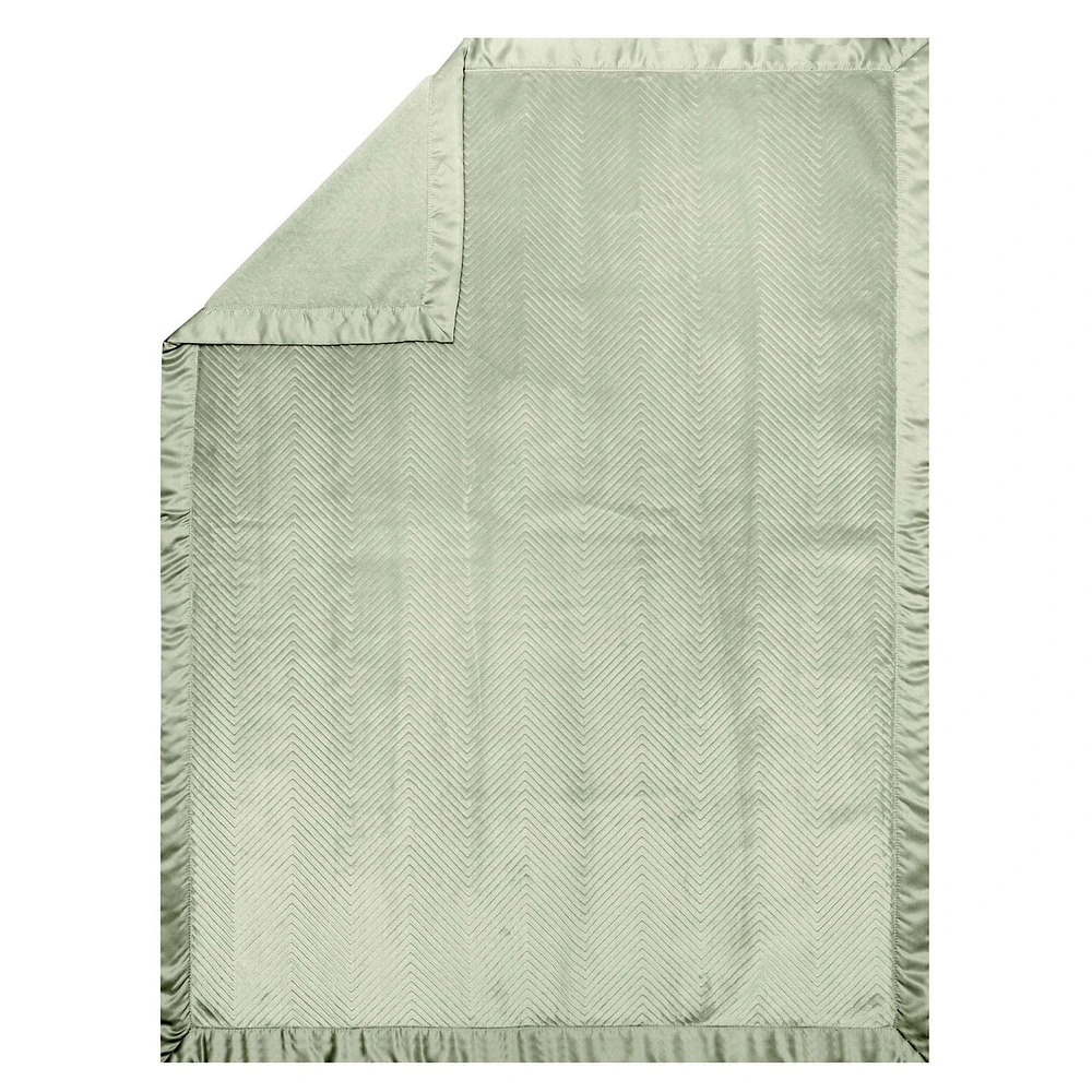 Modern Moments by Gerber Lot de 1 couvertures en peluche à chevrons pour bébé fille Vert