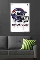 NFL Denver Broncos - Drip Helmet 20 Wall Poster, 22.375" x 34"