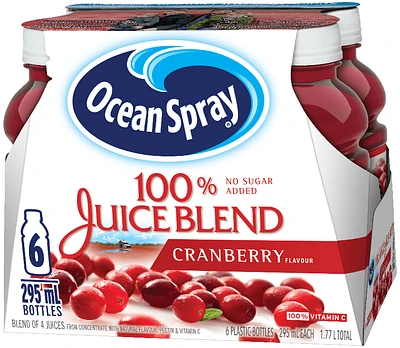 OCEAN SPRAY CANNEBERGE DE JUS A 100% 295mL x 6