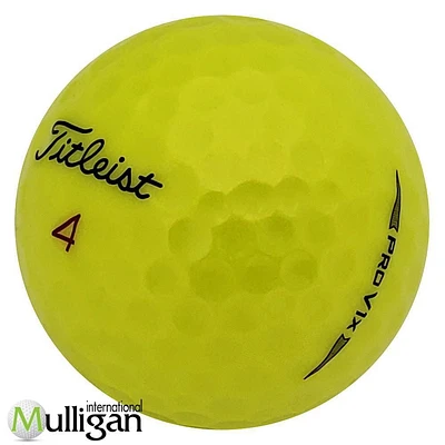 Mulligan - 12 balles de golf récupérées Titleist Pro V1x 2021 4A, Jaune