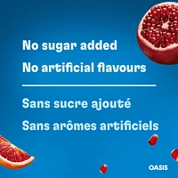 Jus d’orange sanguine, canneberge et grenade
