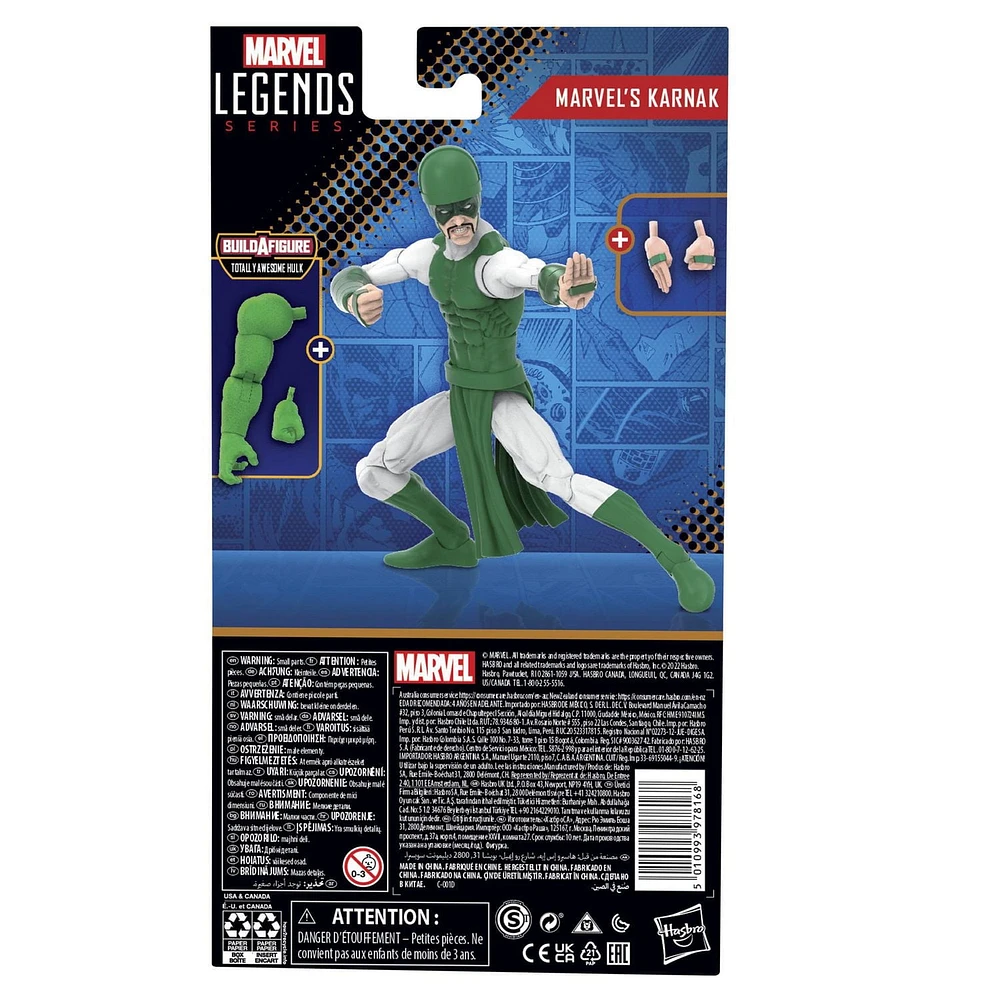Marvel Legends Series Marvel Comics Marvel’s Karnak 6-Inch Collectible Action Figures, Toys for Ages 4 and Up
