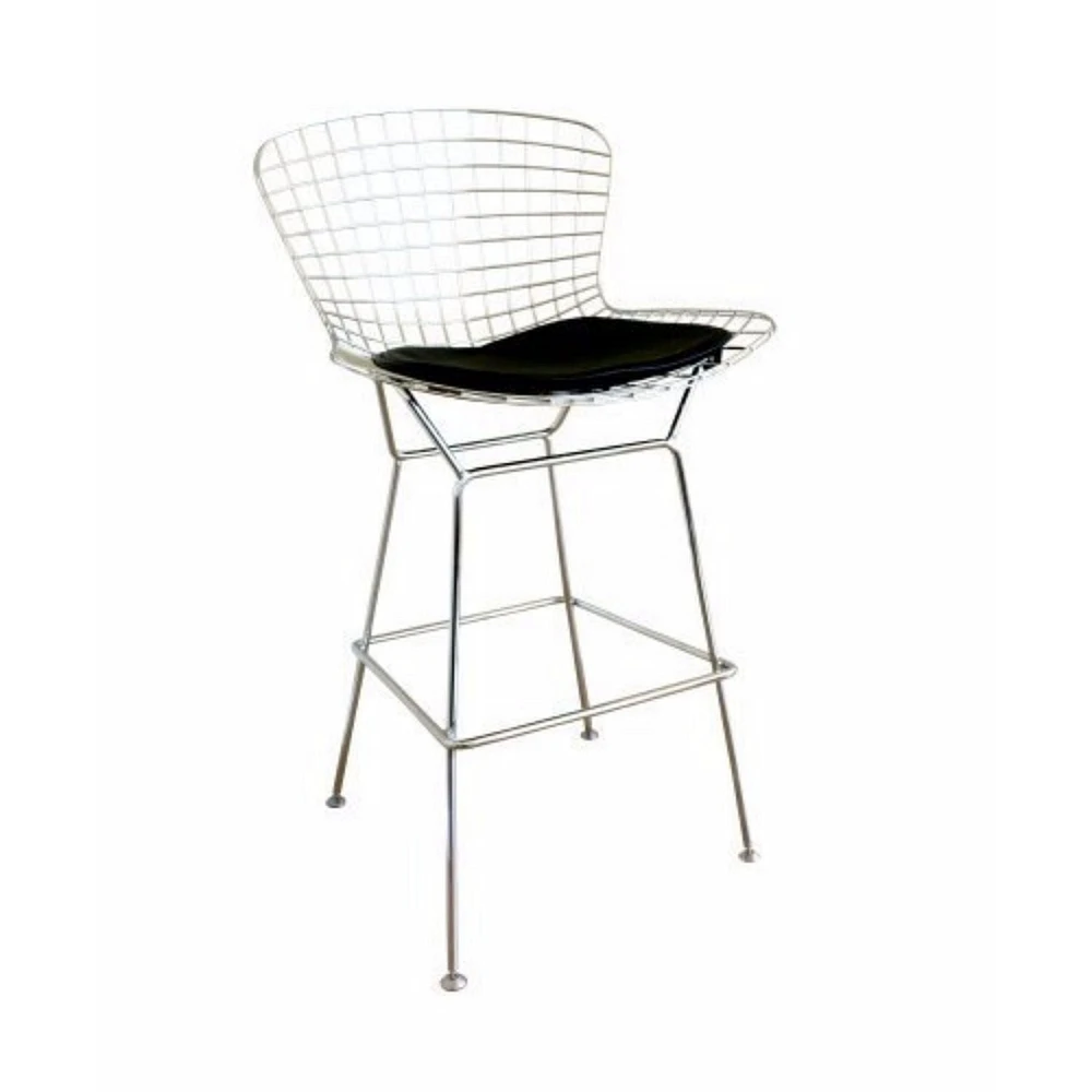 Tabouret de comptoir Bertoia Nicer Furniture en noir