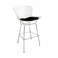 Tabouret de comptoir Bertoia Nicer Furniture en noir