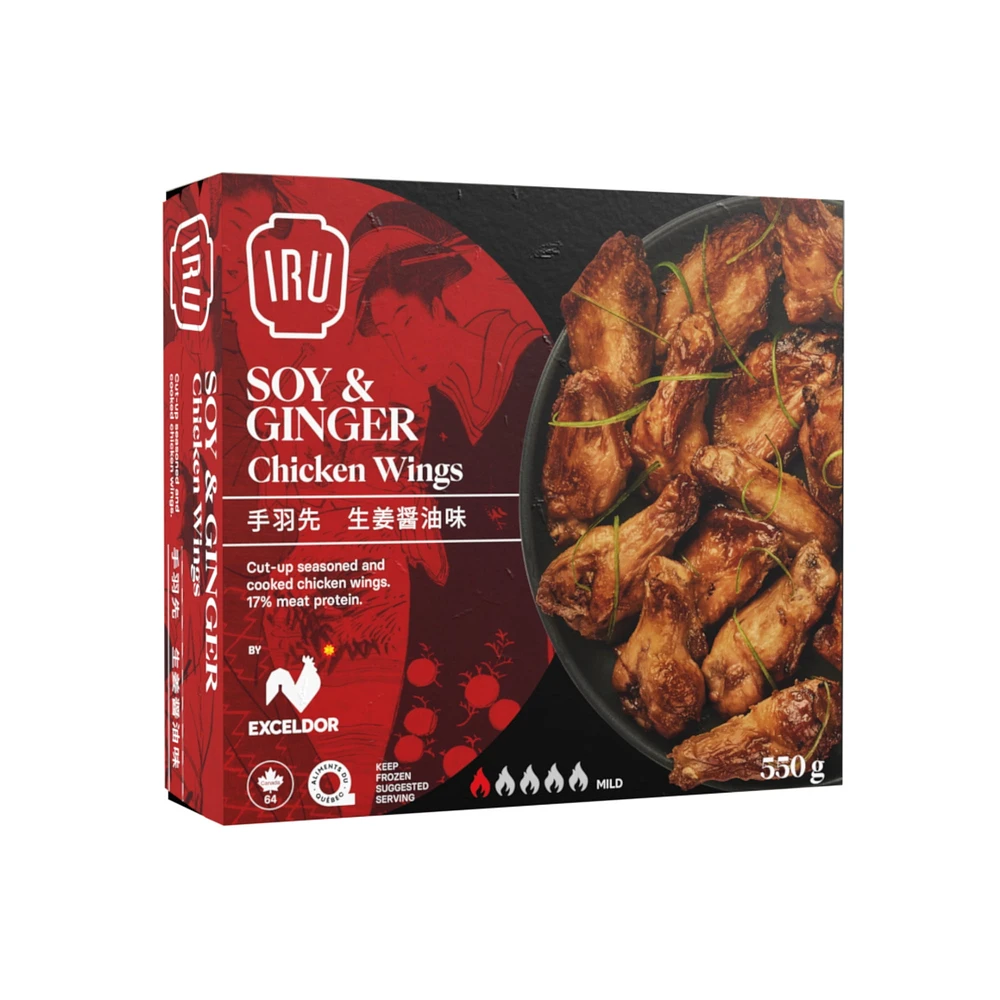 IRU - SOYA & GINGEMBRE AILES POULET 550G SOYA & GINGEMBRE AILES POULET 550G