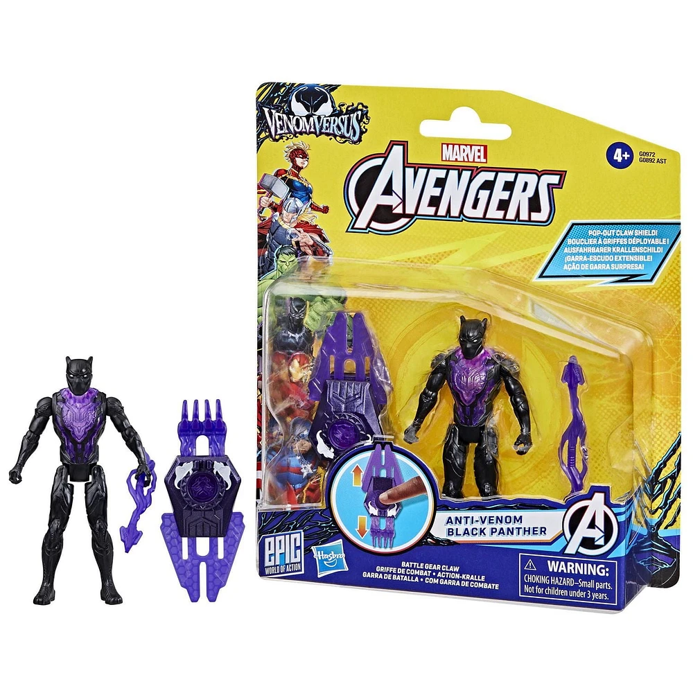 Marvel Avengers VenomVersus Epic World of Action, figurine Anti-Venom Black Panther