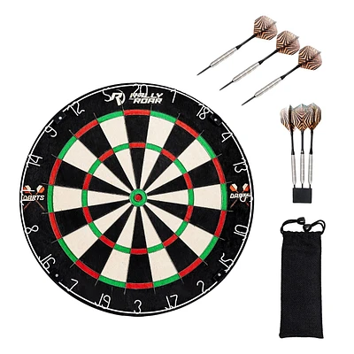 Cible de fléchettes Blade Premium sans agrafes avec fléchettes en tungstène par Barrington Billiards