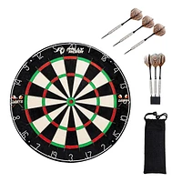 Cible de fléchettes Blade Premium sans agrafes avec fléchettes en tungstène par Barrington Billiards