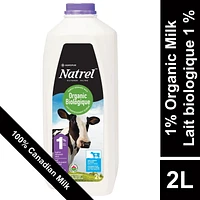 Lait biologique filtré 1 % Natrel 2L