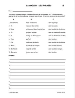 Activités reproductibles en français pour la classe de FLS sur la maison