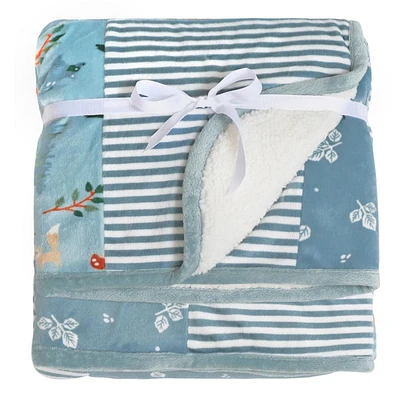 Modern Moments by Gerber Baby 1 Pack Patchwork Blanket, Sized 30" x 40"