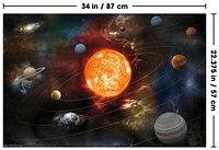 Orbiting Solar System Wall Poster, 22.375" x 34"