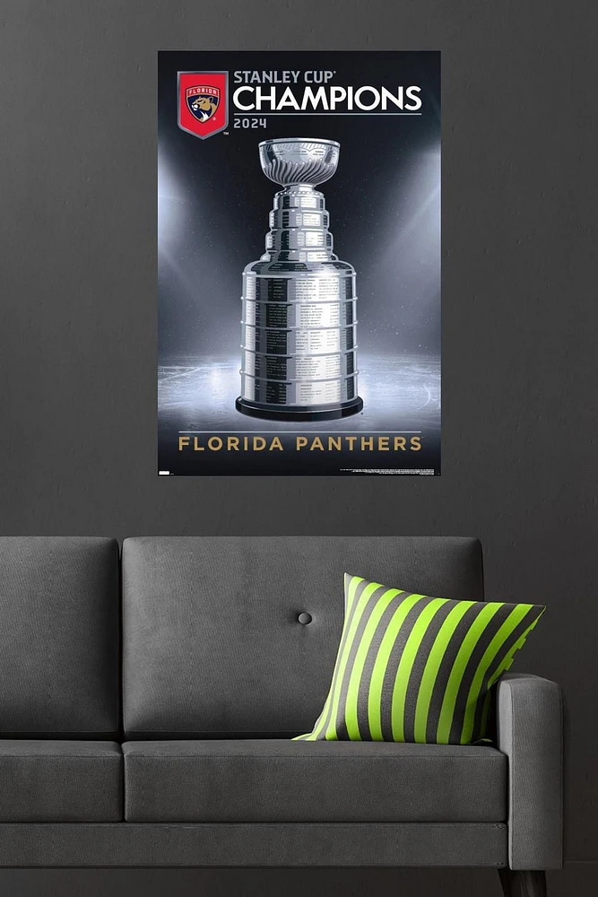 NHL Florida Panthers - 2024 Stanley Cup Team Logo Wall Poster, 22.375" x 34"