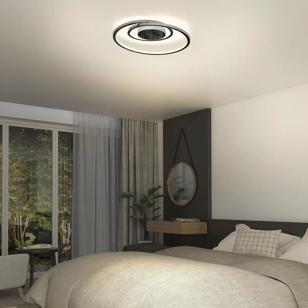 Salto Chrome Flush Mount