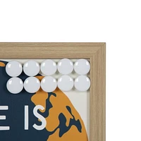 Tableau magnétique encadré "There is No Planet B" Hometrends
