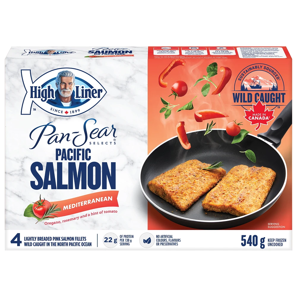 High Liner Pan-Sear Selects Mediterranean Wild Pacific Salmon, 540 g