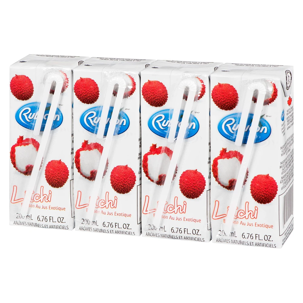 Jus Litchi Rubicon - 200ml Cree en utilasant les meillures Litchi.