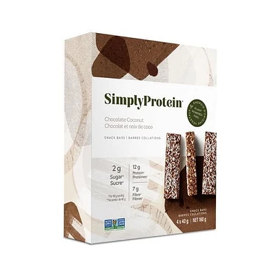 SimplyProtein Barres Collations Chocolat et Noix de Coco Barres Collations Chocolat et Noix de Coco
