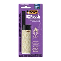 BIC EZ Reach Lighters, The Ultimate Lighter with Extended Wand (1.45-inch), Assorted Colours, 1-Count, 1-Count
