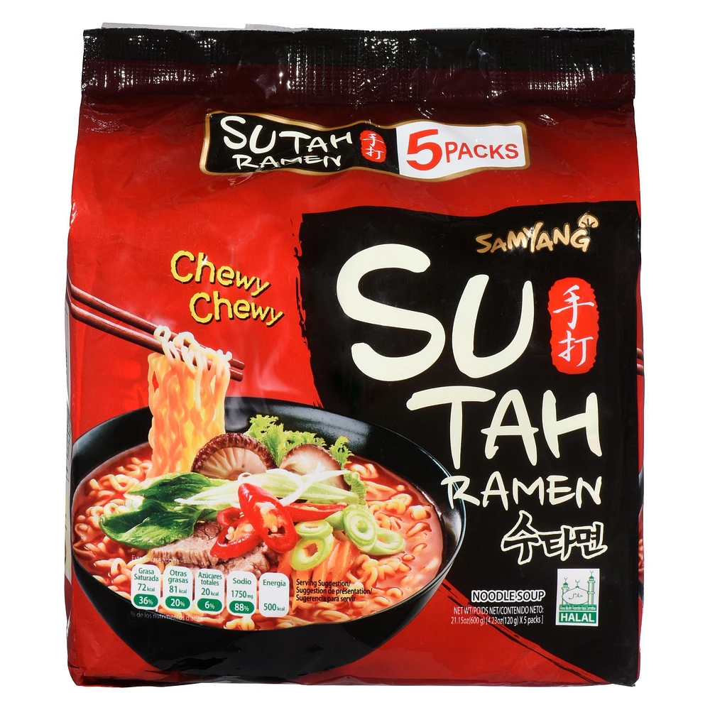 Samyang Sutah Ramen Hot & Spicy Flavor Noodle Soup