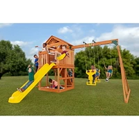 Timber Valley Playset with Sandbox & Slide