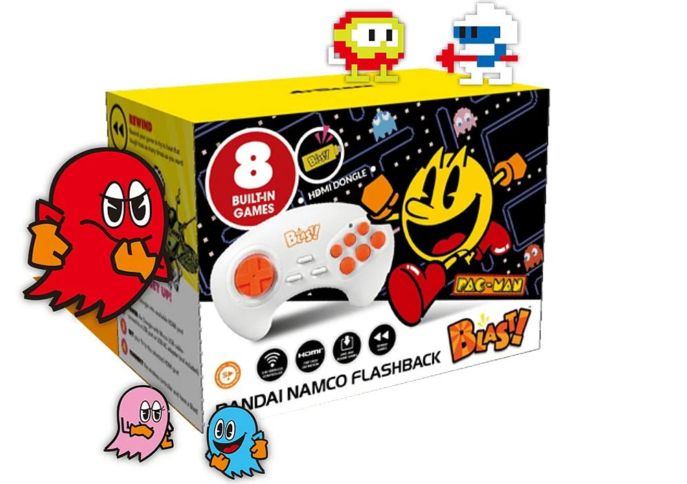 Bandai Namco Flashback Blast! Pac-Man - Console with HDMI Dongle