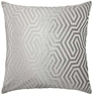 hometrends Coussin Décoratif Géométrique Argenté Boutique