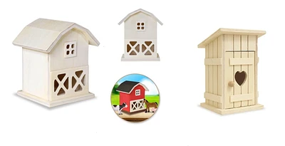 DIY Wood Asst Barn/Outhouse
