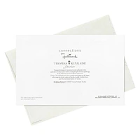 Boîte de 24 cartes de Noël Connections de Hallmark (Cabane en bois rond, œuvre de Thomas Kinkade)
