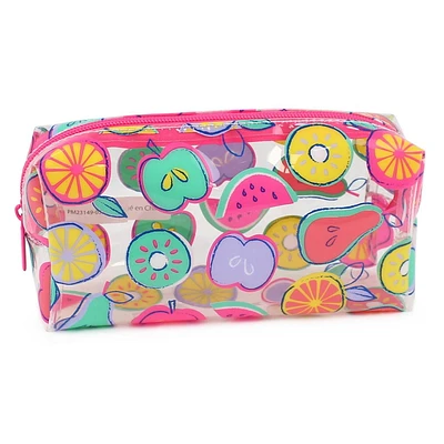 Pen + Gear Clear Fashion Pencil Pouch with Mixed Fruit Print
