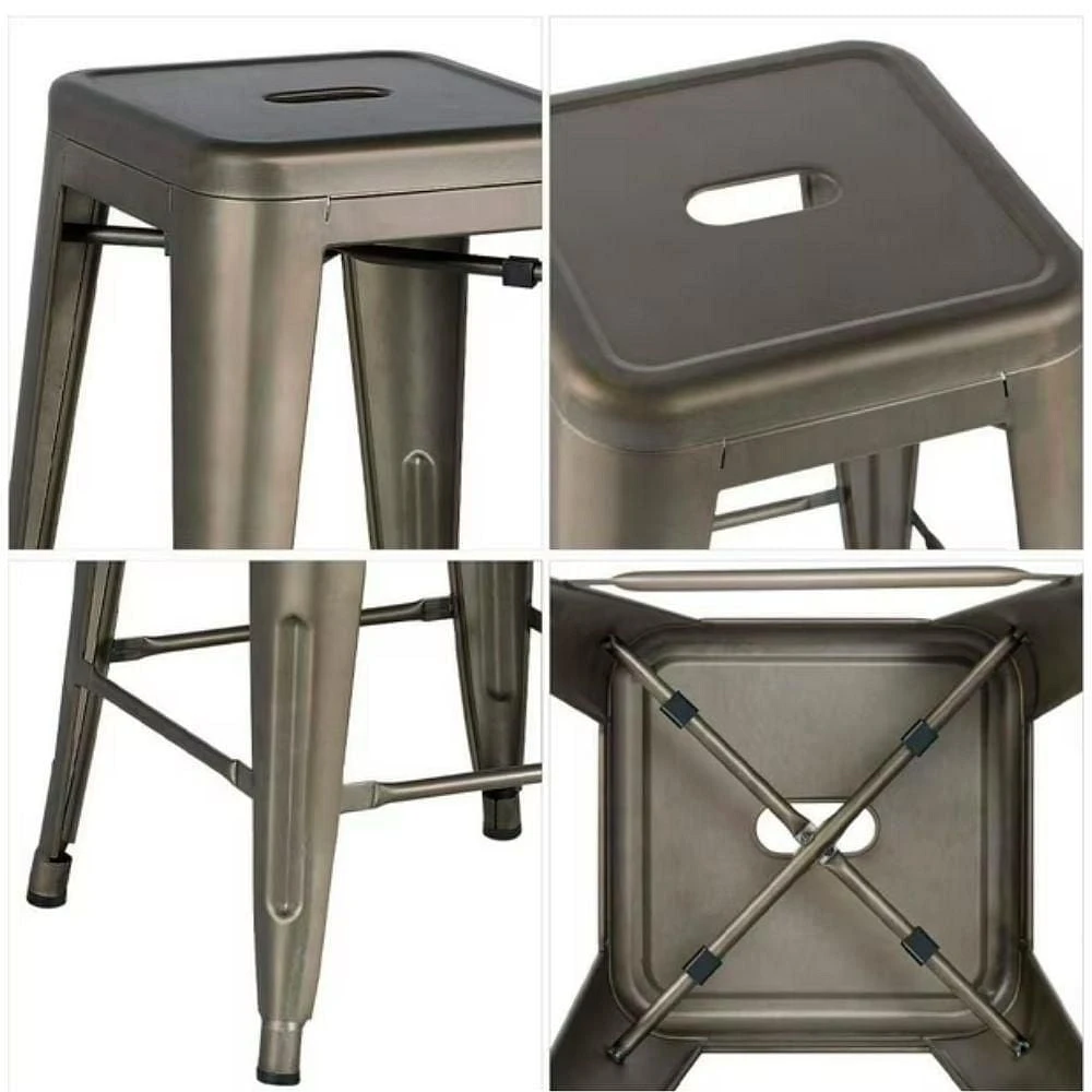 Heavenly Collection Tabouret de comptoir en métal