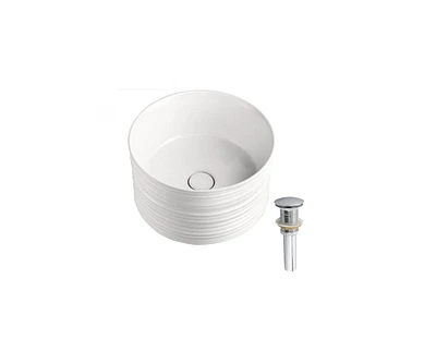 DROP Bath and Kitchen DR091335 Bathroom Vessel Sink Set