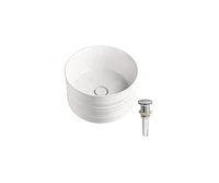 DROP Bath and Kitchen DR091335 Bathroom Vessel Sink Set