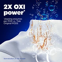 Capsules de détergent à lessive Tide Oxi Max Power PODS, détachant et puissance d’Oxi, 18 capsules TIDE PWRPD OXI MX18C