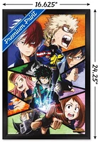My Hero Academia - Faces Wall Poster, 22.375" x 34"