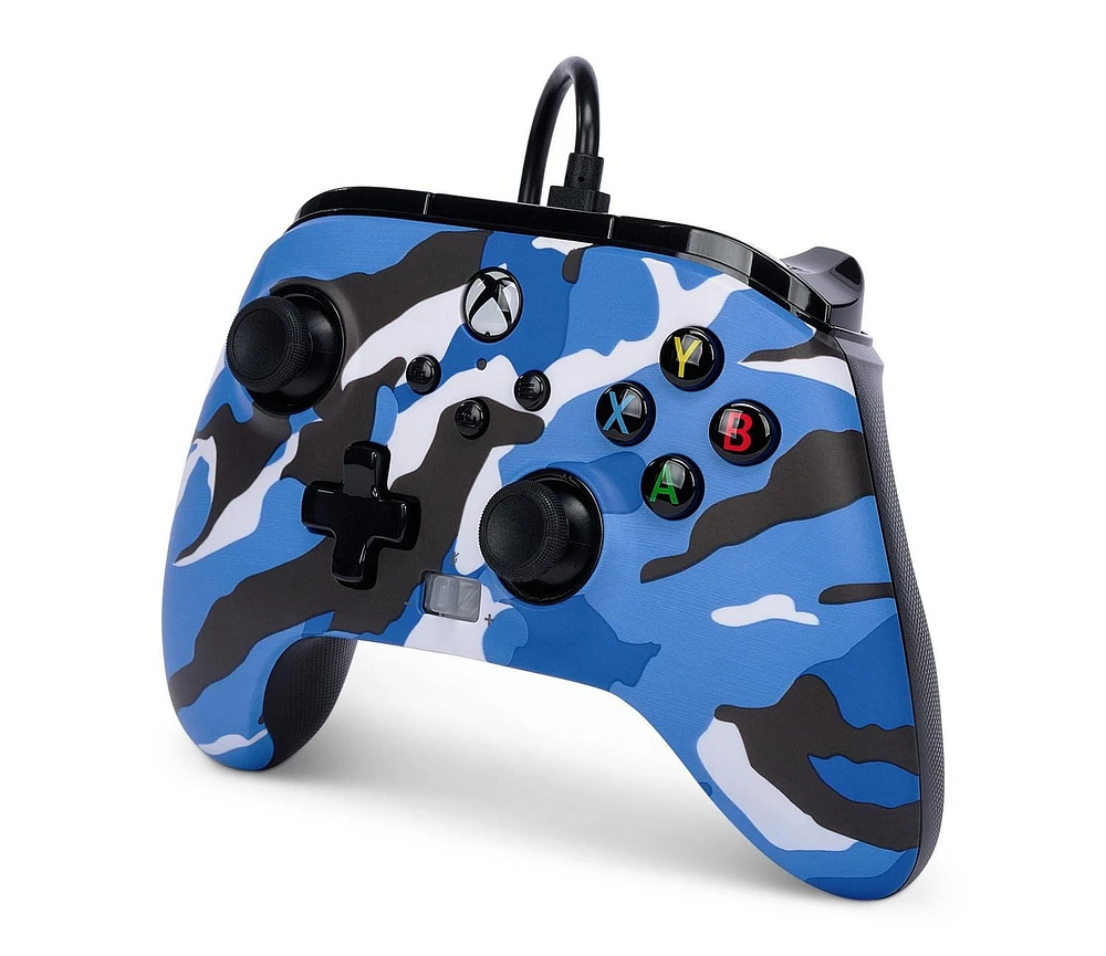 PowerA Enhanced Wired Controller for Xbox Series X|S - Blue Camo