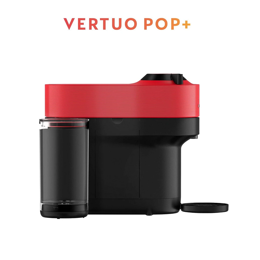 Nespresso Vertuo Pop+ Coffee and Espresso Machine by Breville, Spicy Red